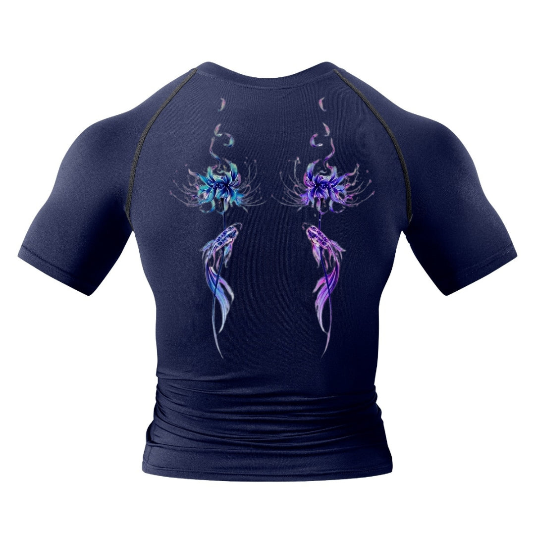 Twin Flowers Compression Shirt