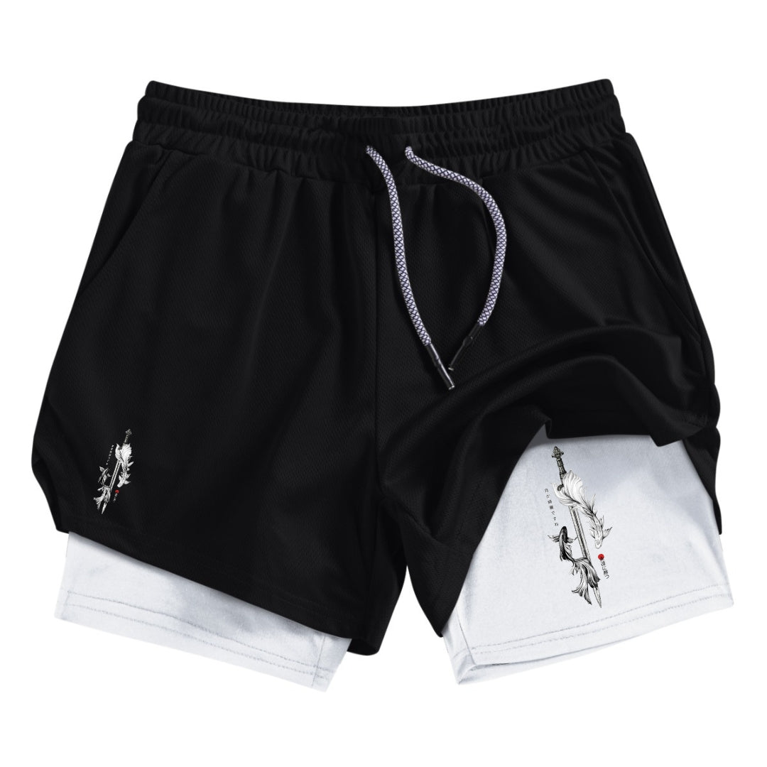 Yin & Yang Sword Gym Shorts