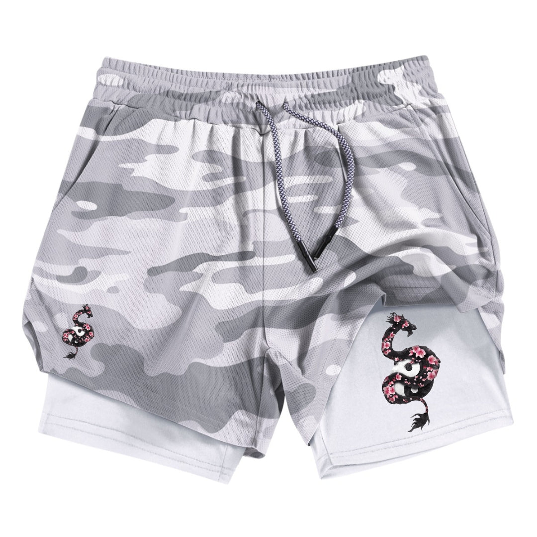 Sakura Dragon Gym Shorts
