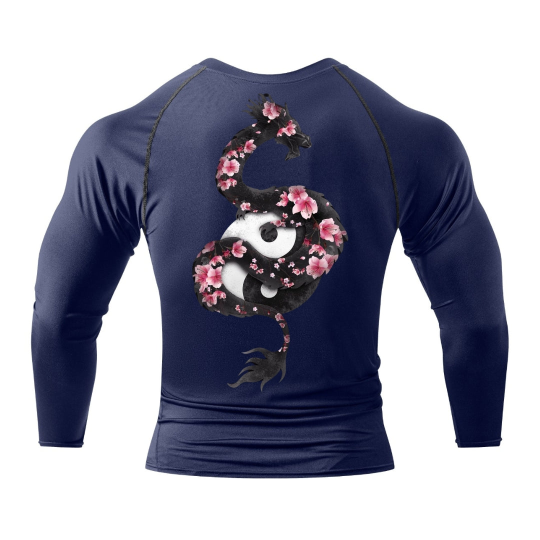 Sakura Dragon Compression Long Sleeve