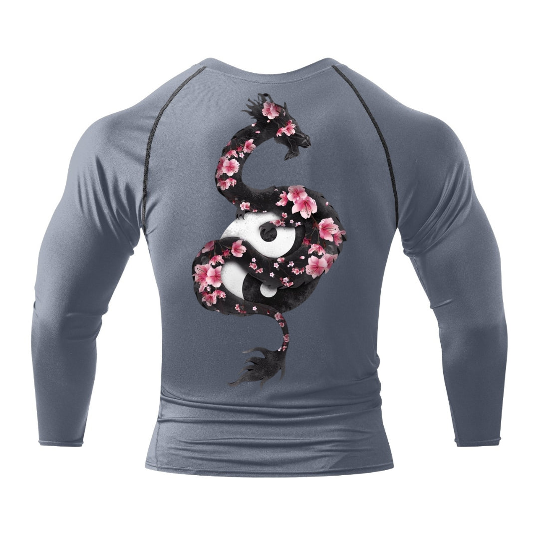 Sakura Dragon Compression Long Sleeve